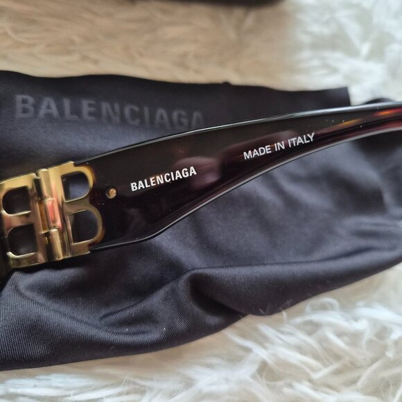 Authentic ✅️ Balenciaga Dynasty Rectangle Sunglasses - Picture 6 of 10